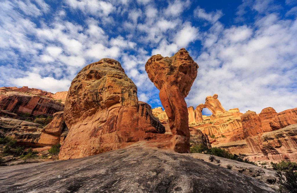 Angel Arch from the ground at Canyonlands