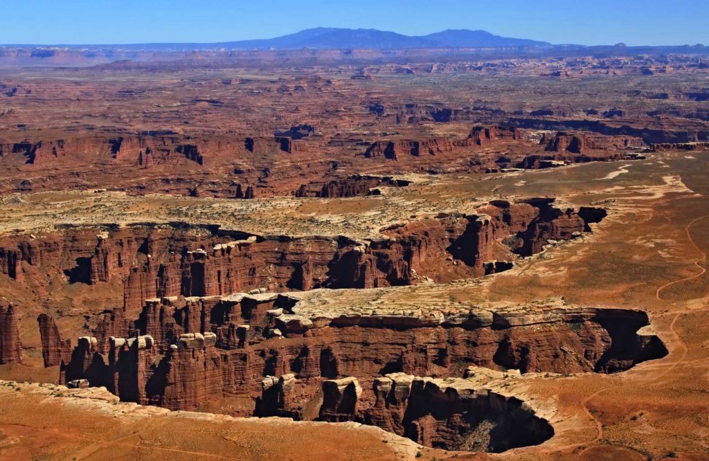 Canyonlands Grand View Point from the air