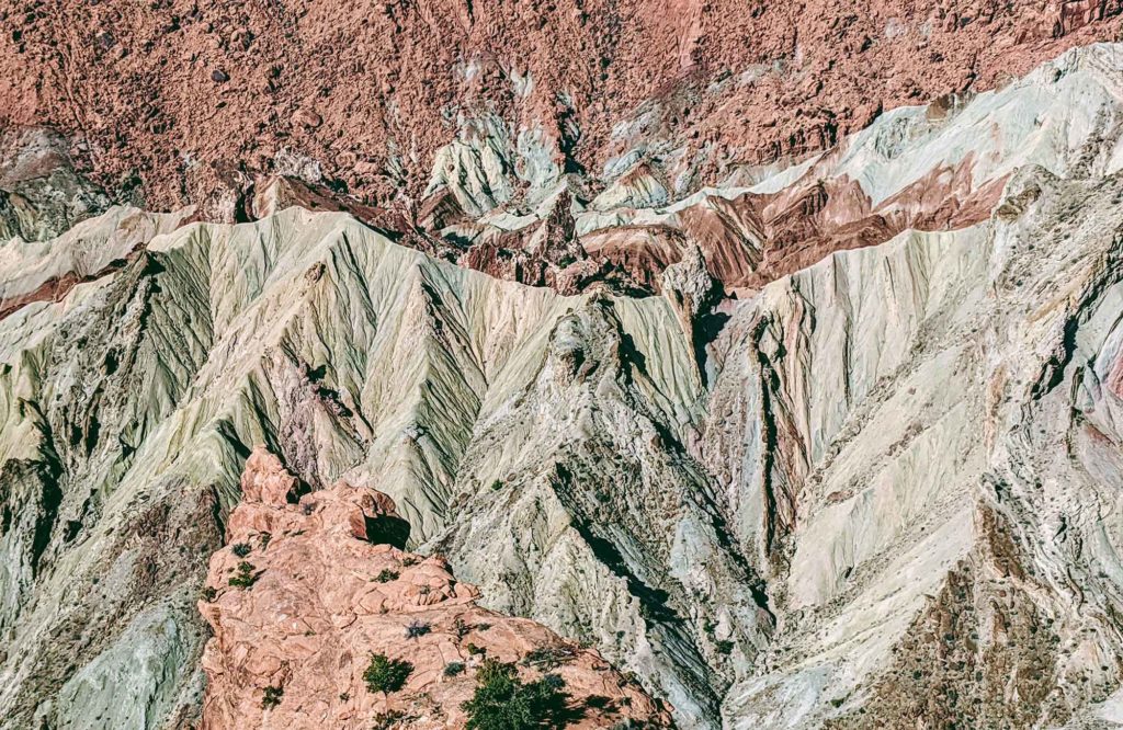 Upheaval dome from the ground