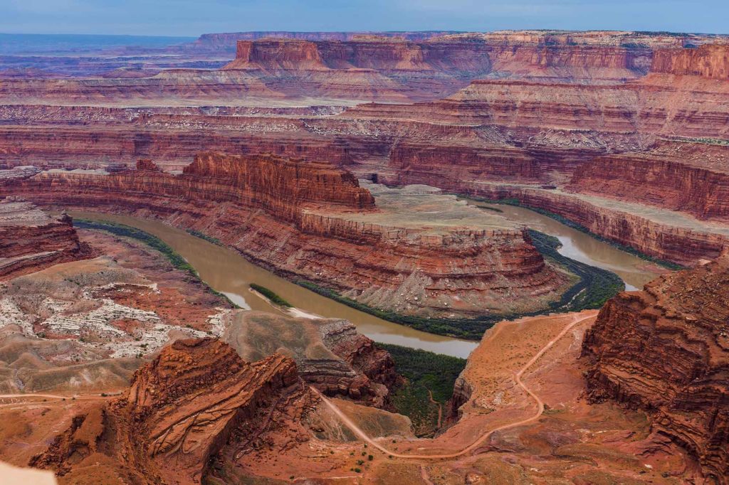 canyonlands national park photo taken from airplane on air tour