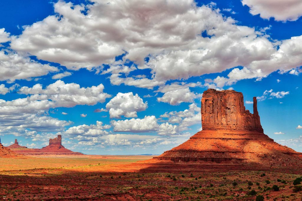 monument valley from the ground