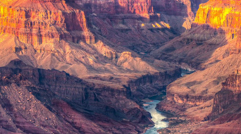 view of the colorado river from the air