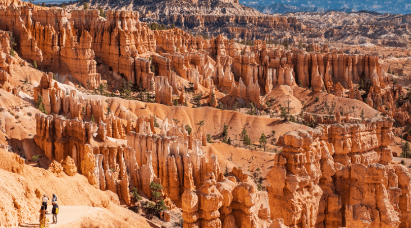 group of hikers in Bryce Canyon National Park on Utah Mighty 5 trip