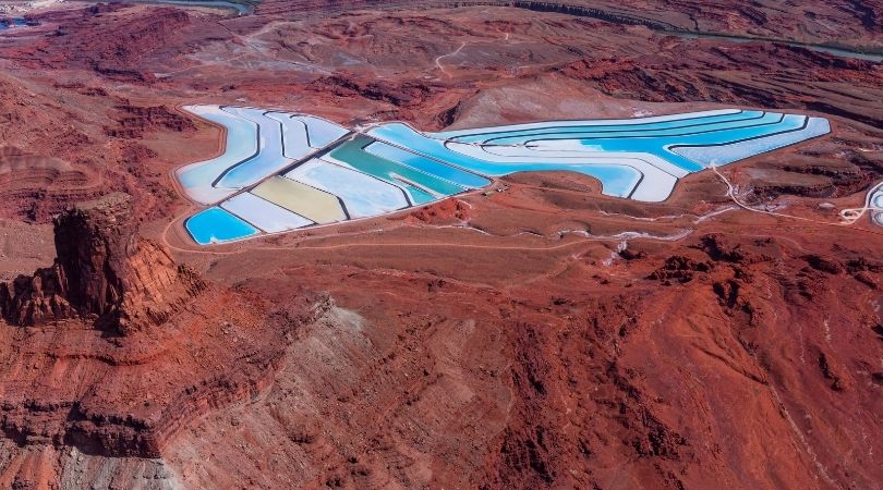 potash salt ponds outside moab