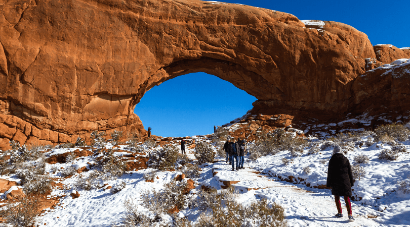 moab winter hiking trails