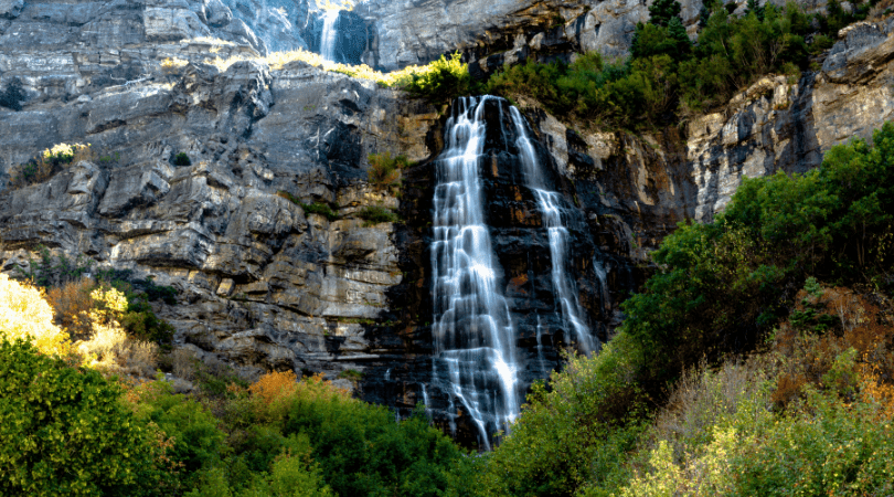 bridal veil falls in utah