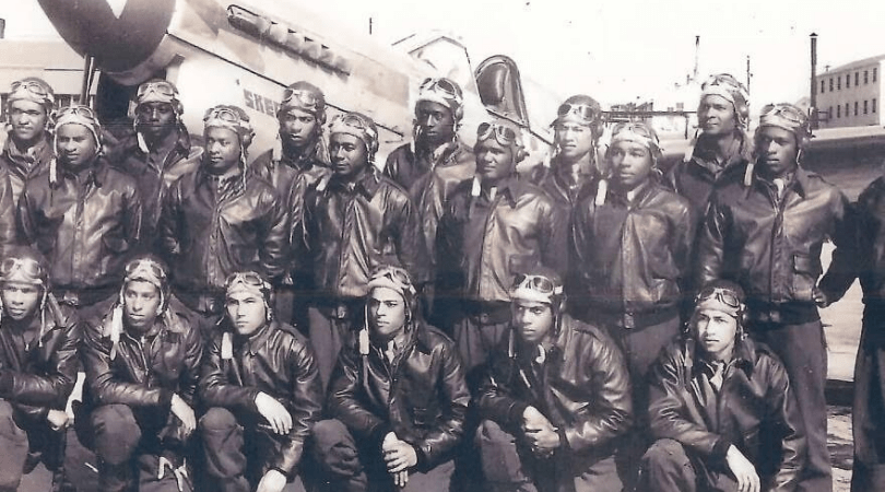 Tuskegee Airmen in uniform