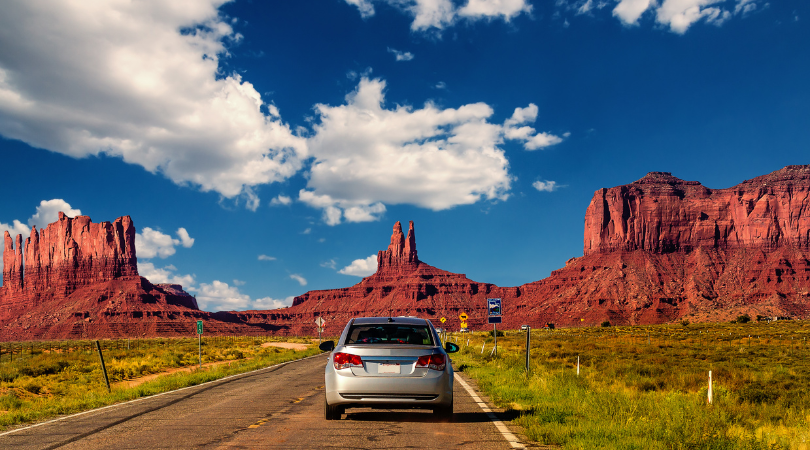 scenic drive from Salt Lake City to Moab