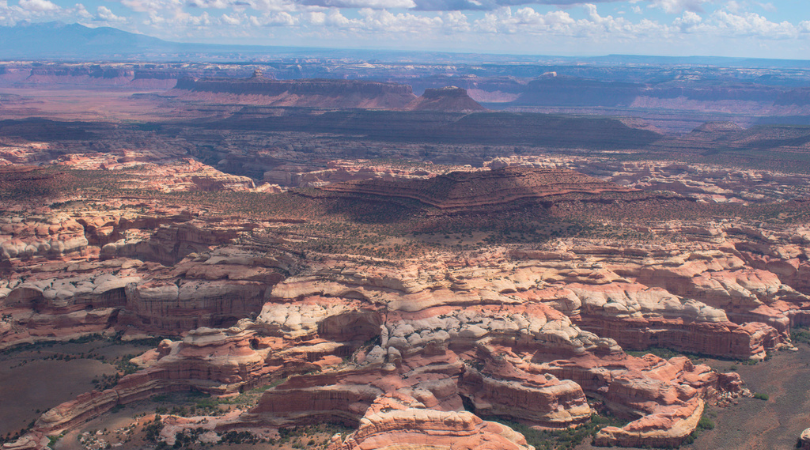 aerial view of canyonlands national park